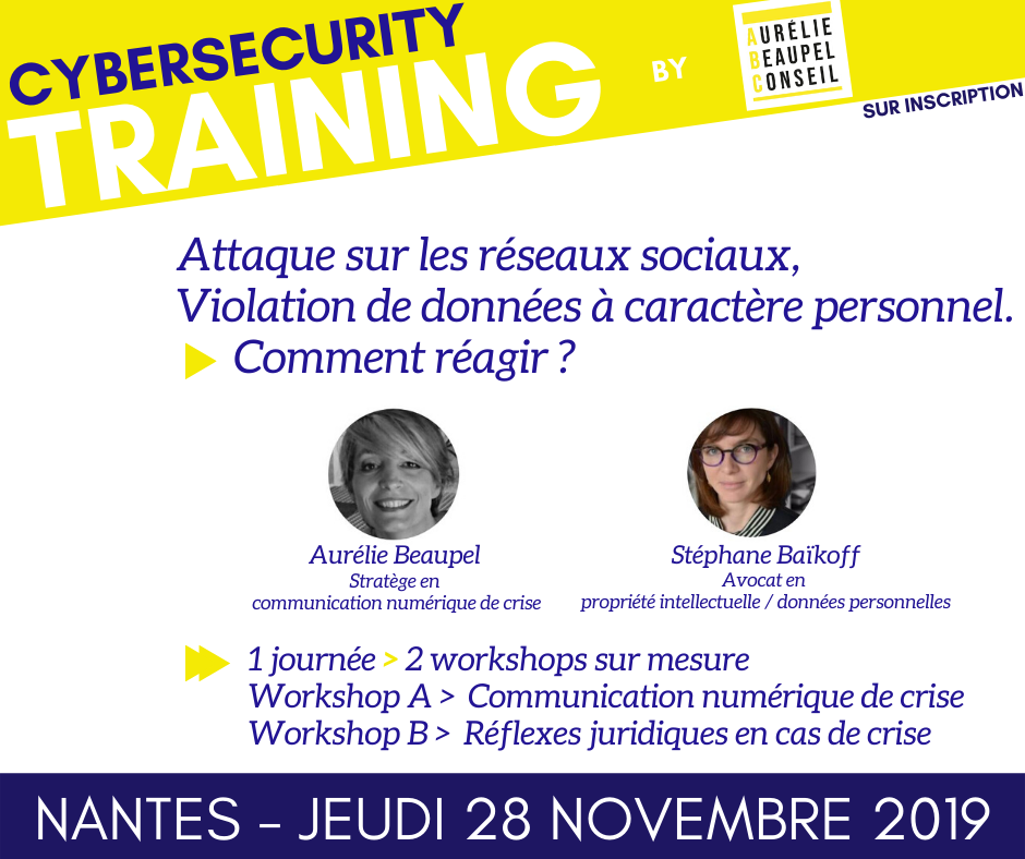 Atelier | Cybersecurity Training le jeudi 28 novembre 2019 à Nantes !